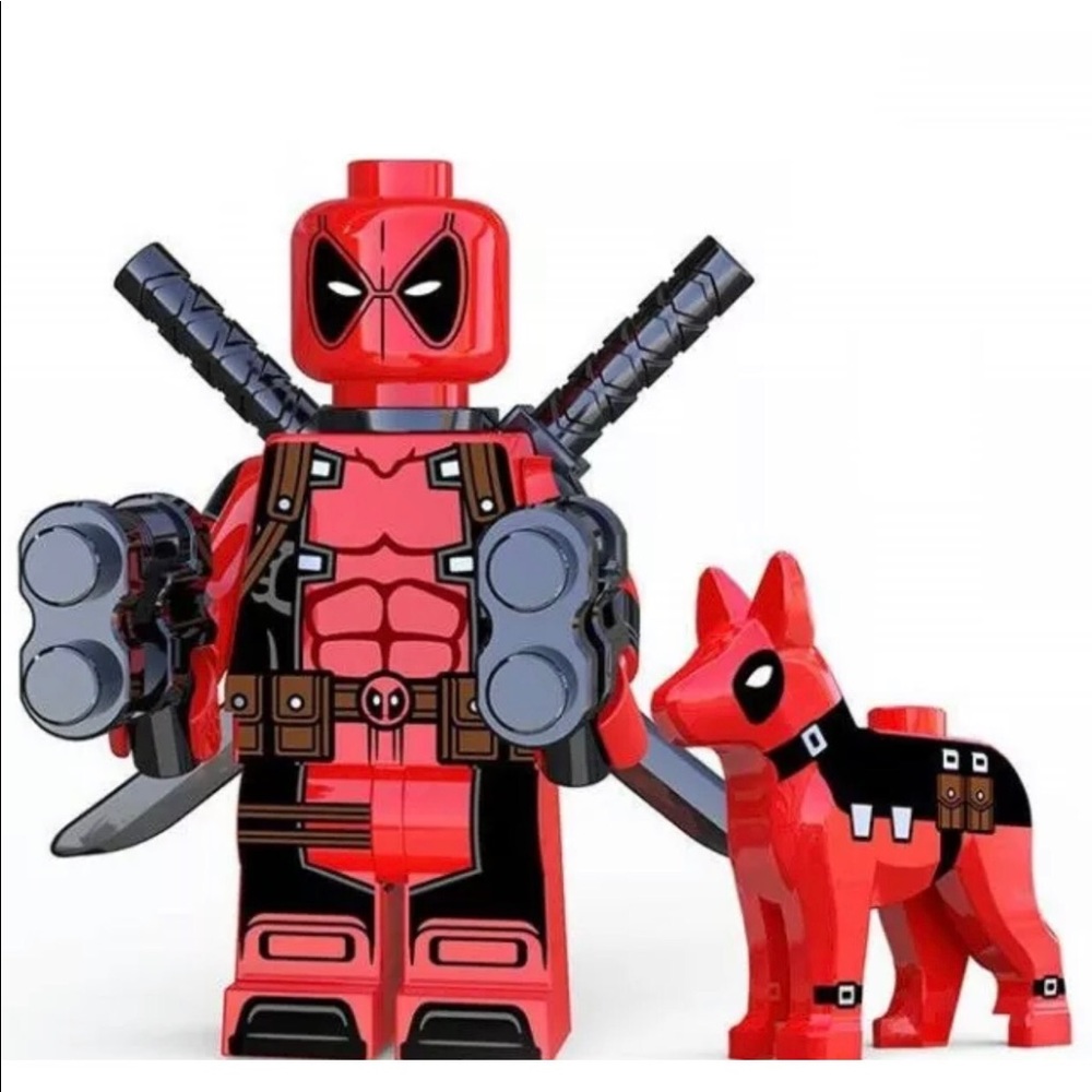 COPY - Marvel Deadpool & puppy minifigure Lego compatible